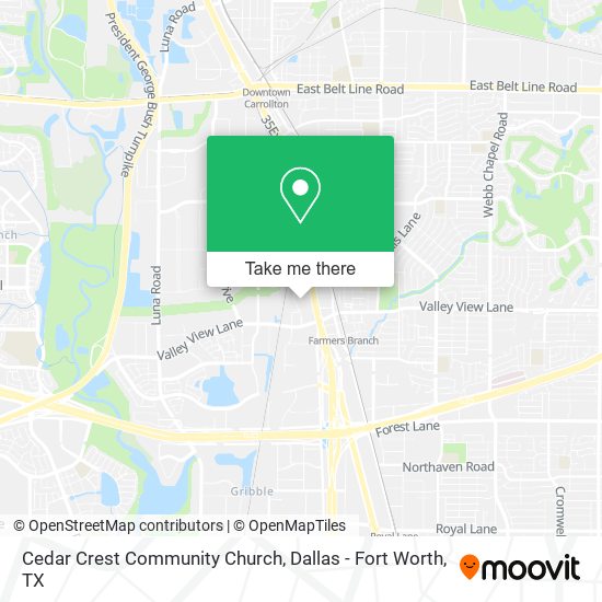 Cedar Crest Community Church map