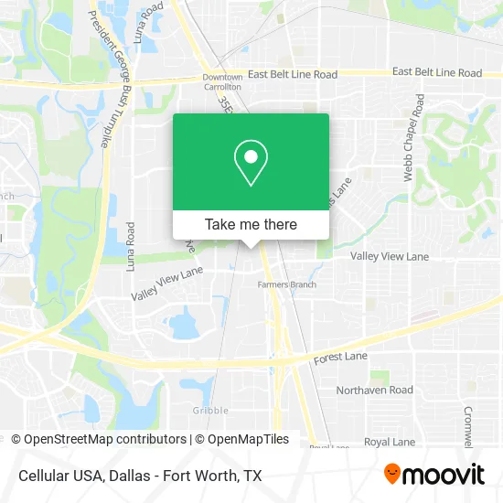 Cellular USA map