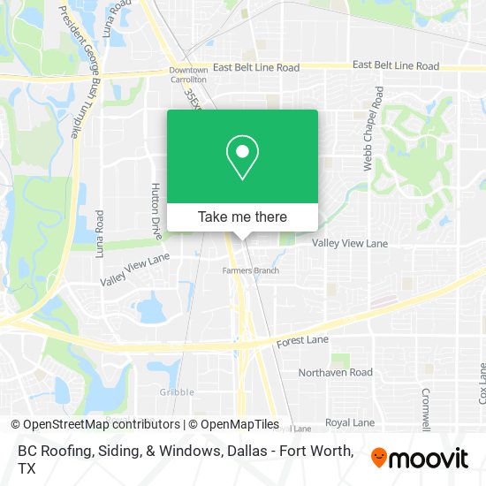 Mapa de BC Roofing, Siding, & Windows