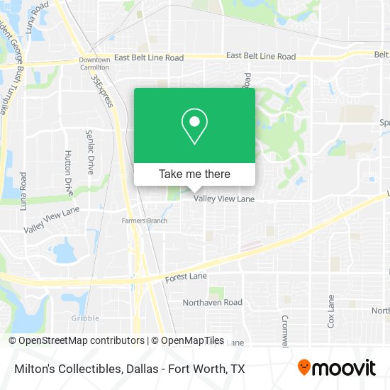 Milton's Collectibles map