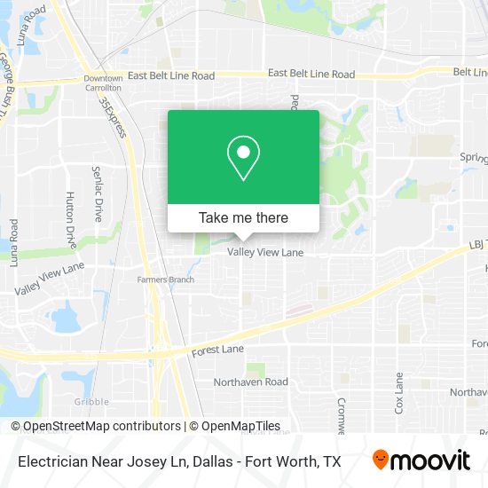 Electrician Near Josey Ln map