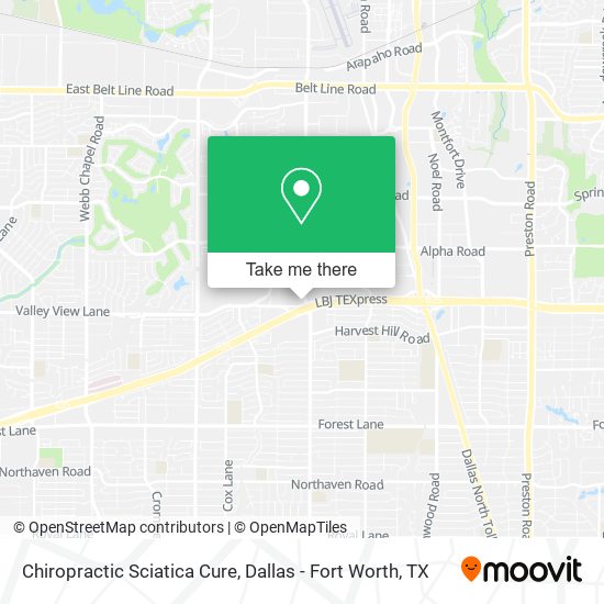 Chiropractic Sciatica Cure map