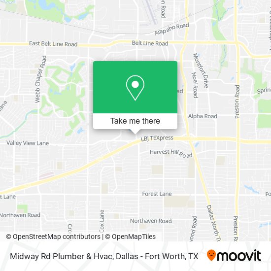 Midway Rd Plumber & Hvac map
