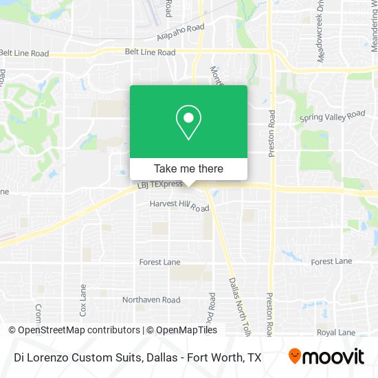 Mapa de Di Lorenzo Custom Suits