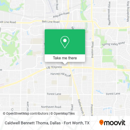 Caldwell Bennett Thoma map