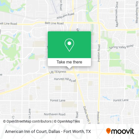 American Inn of Court map