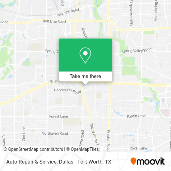Auto Repair & Service map