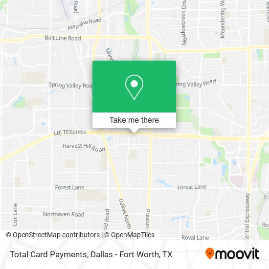 Total Card Payments map