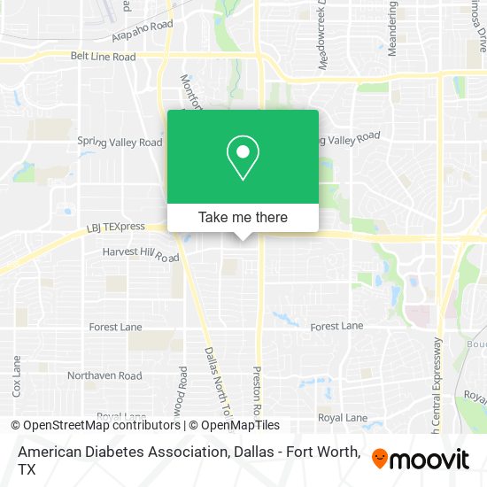 Mapa de American Diabetes Association