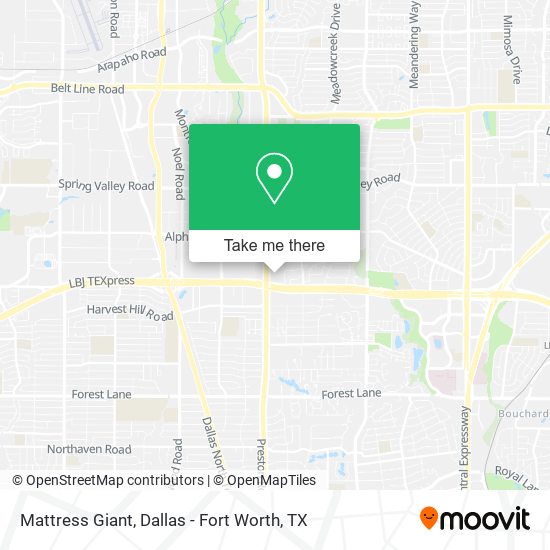 Mattress Giant map