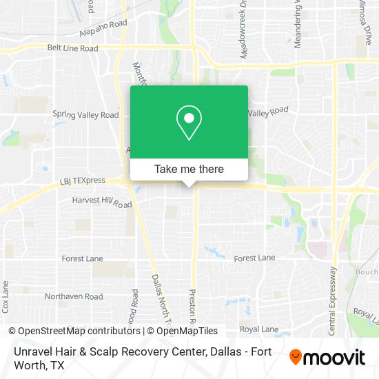 Unravel Hair & Scalp Recovery Center map