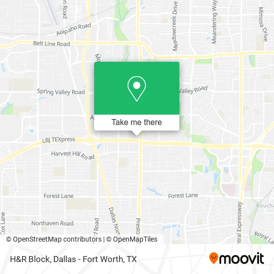 H&R Block map
