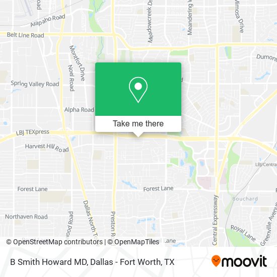 B Smith Howard MD map