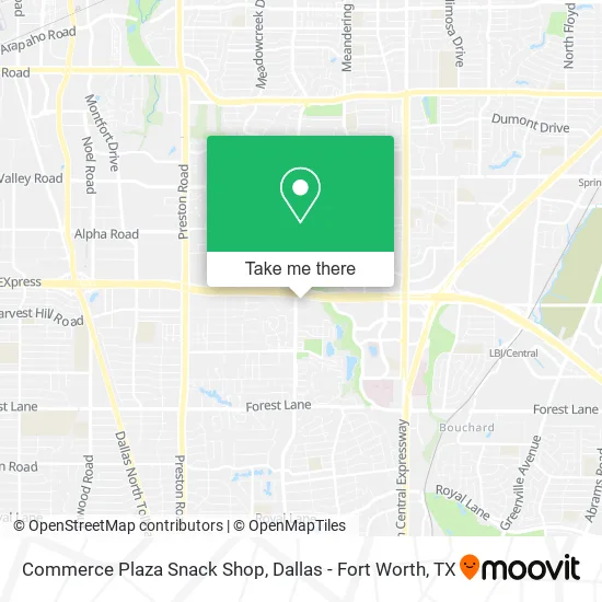 Commerce Plaza Snack Shop map