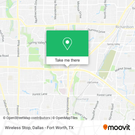 Mapa de Wireless Stop