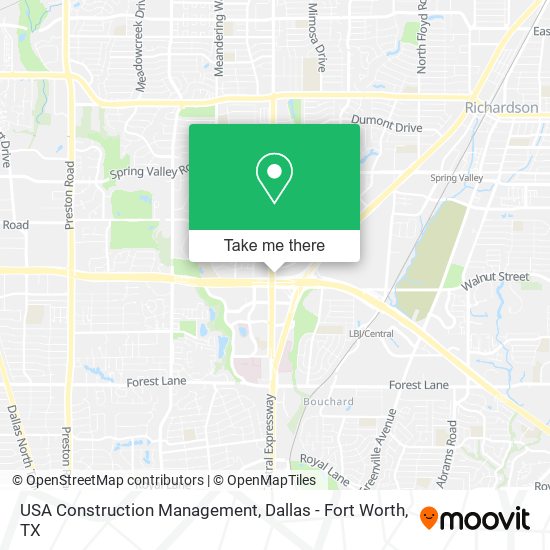 USA Construction Management map