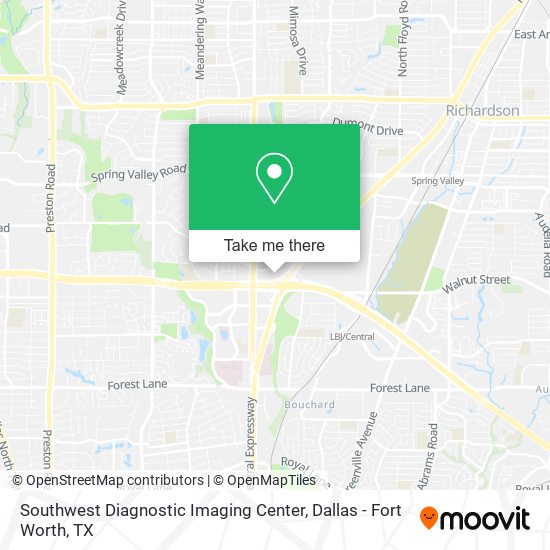 Southwest Diagnostic Imaging Center map