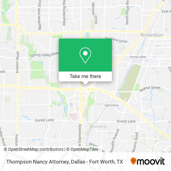 Mapa de Thompson Nancy Attorney