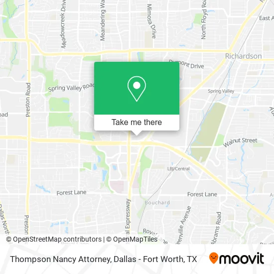 Mapa de Thompson Nancy Attorney