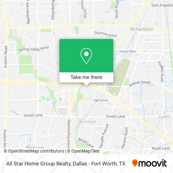 All Star Home Group Realty map