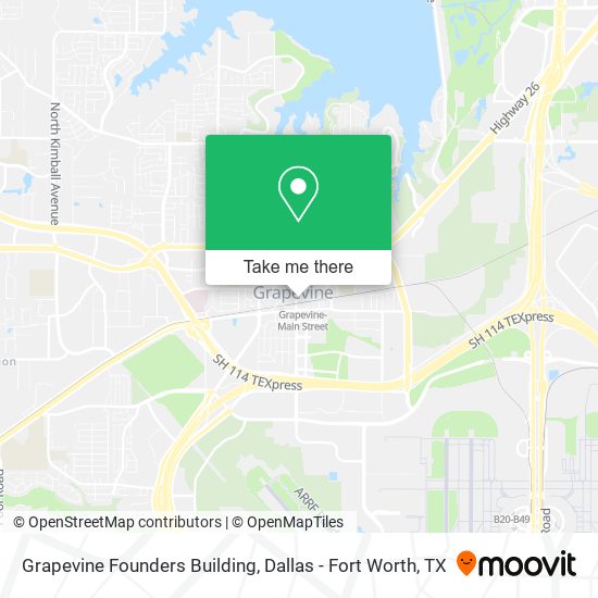 Grapevine Founders Building map