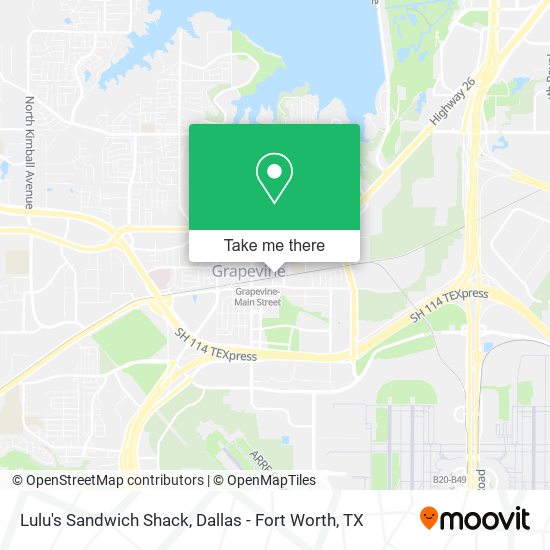 Lulu's Sandwich Shack map