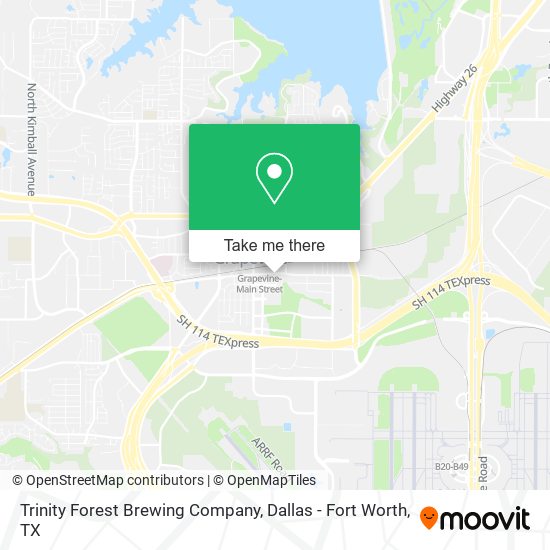 Mapa de Trinity Forest Brewing Company
