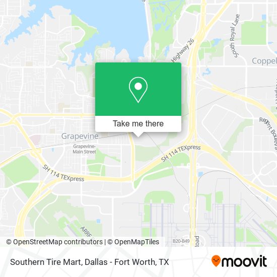 Mapa de Southern Tire Mart