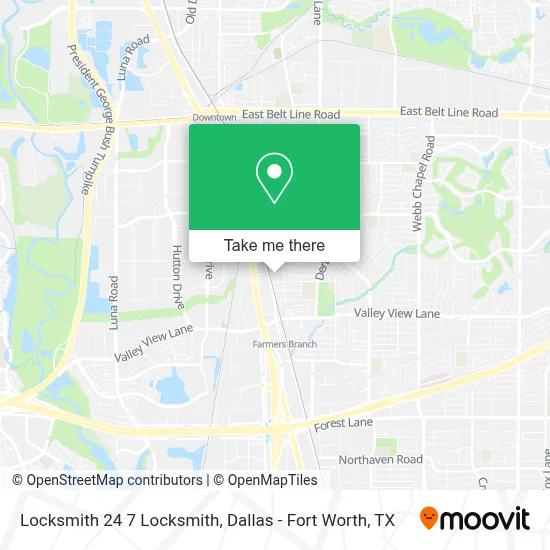 Locksmith 24 7 Locksmith map