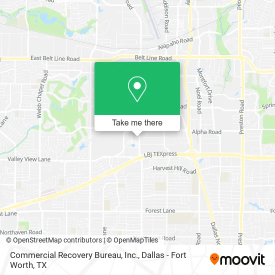 Mapa de Commercial Recovery Bureau, Inc.