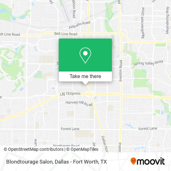 Blondtourage Salon map