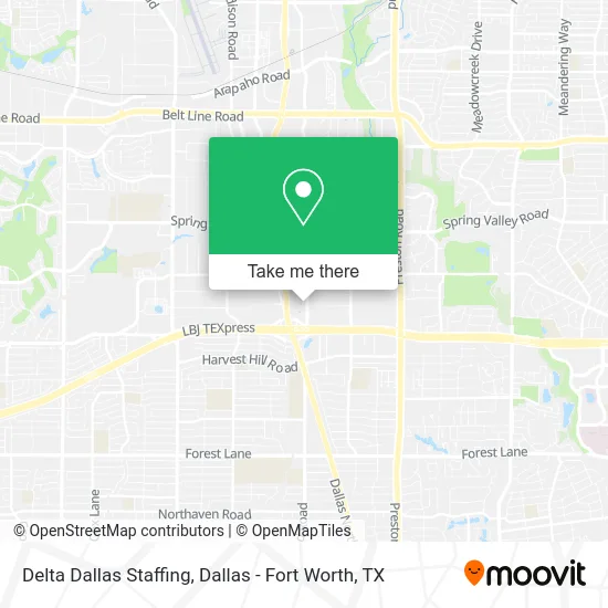 Delta Dallas Staffing map