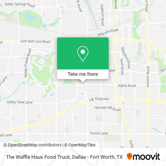 Mapa de The Waffle Haus Food Truck