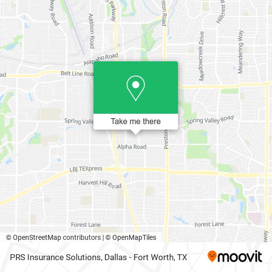 Mapa de PRS Insurance Solutions