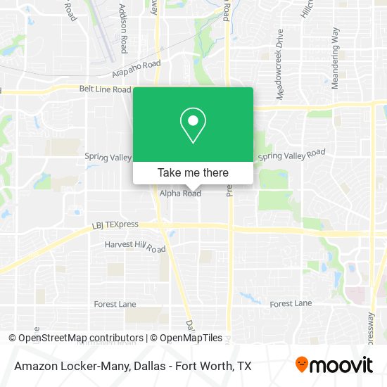 Amazon Locker-Many map