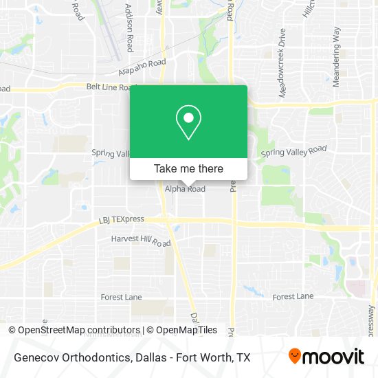 Genecov Orthodontics map