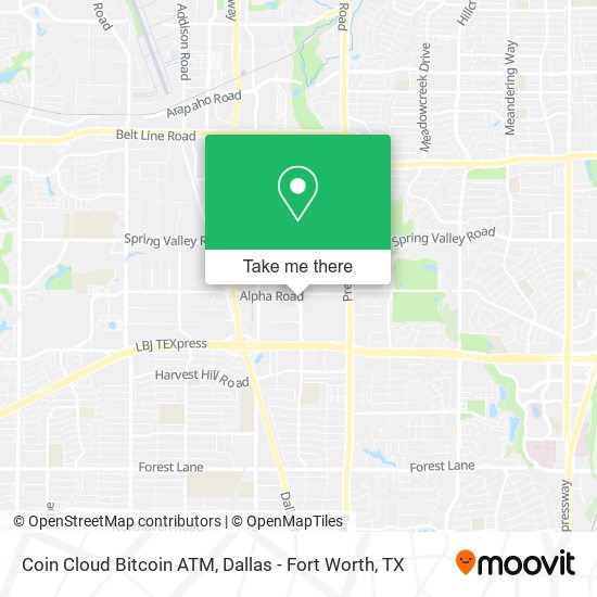 Coin Cloud Bitcoin ATM map