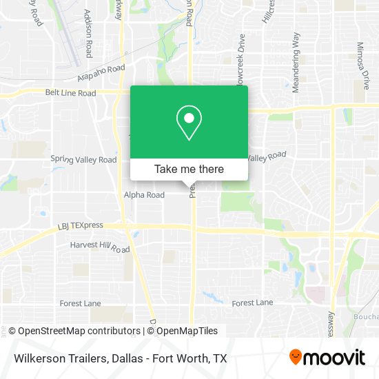 Wilkerson Trailers map