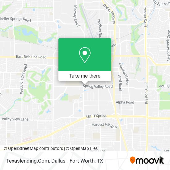 Texaslending.Com map