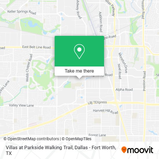 Mapa de Villas at Parkside Walking Trail