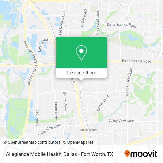 Allegiance Mobile Health map