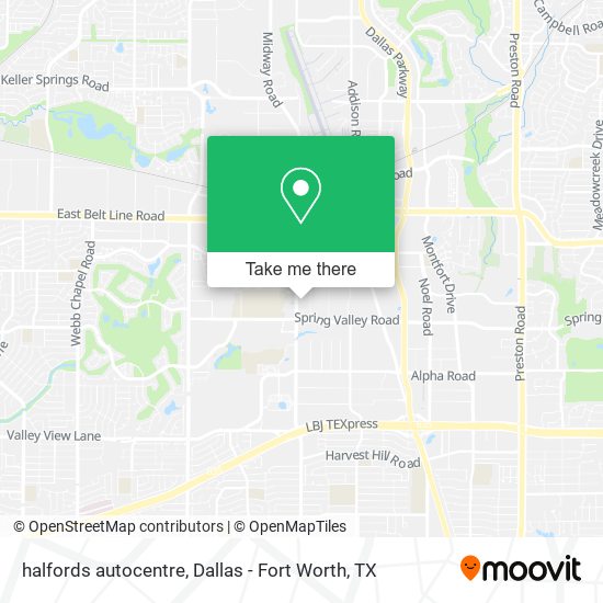 halfords autocentre map