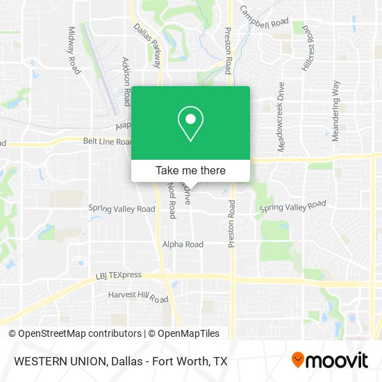 WESTERN UNION map