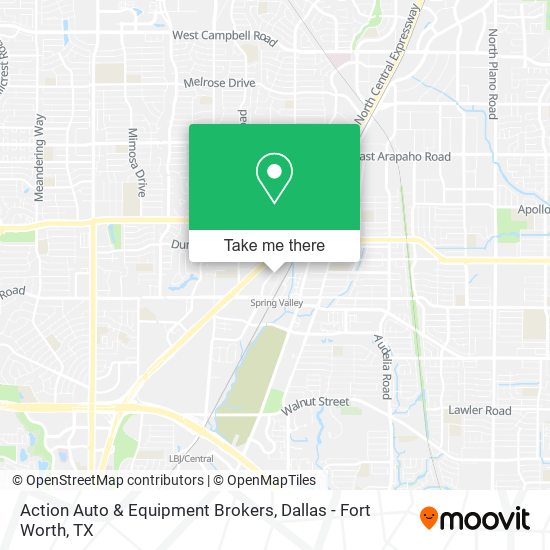 Action Auto & Equipment Brokers map