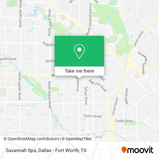 Mapa de Savannah Spa