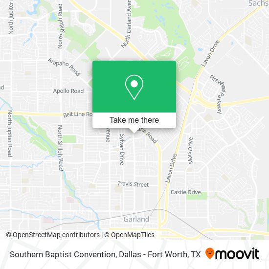 Southern Baptist Convention map