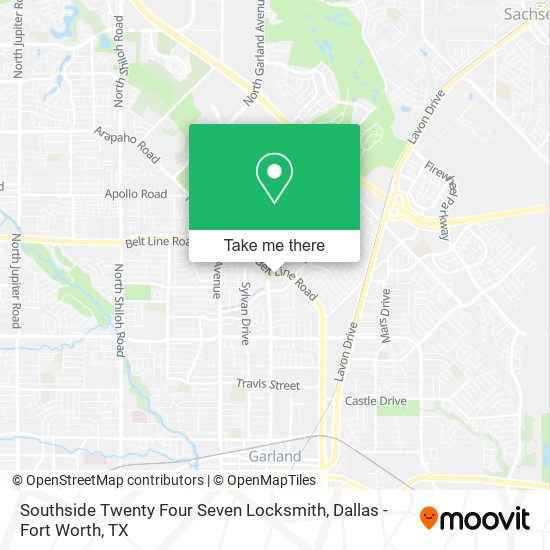 Southside Twenty Four Seven Locksmith map