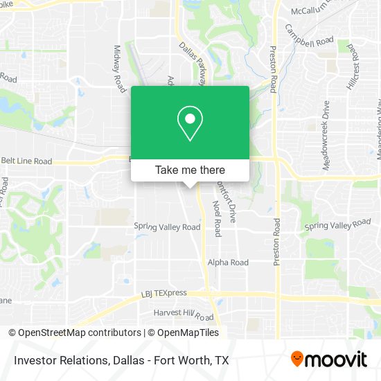 Investor Relations map