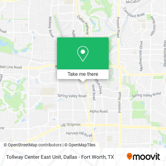 Mapa de Tollway Center East Unit