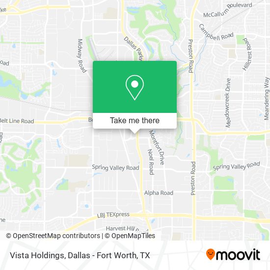 Vista Holdings map